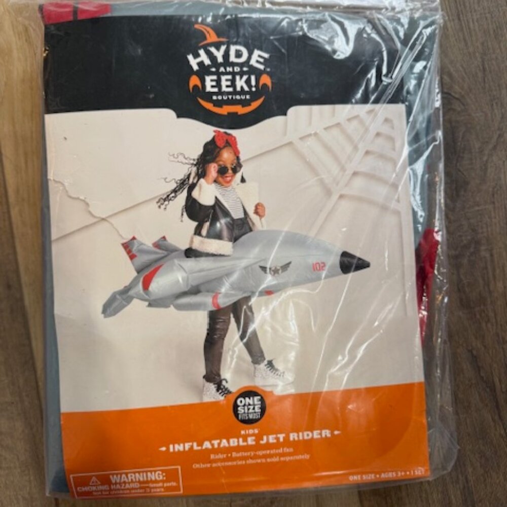 NEW Hyde and Eek! Inflatable Jet Rider Costume Dress Up Kids One Size